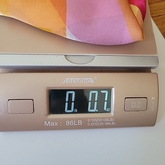 Echo Silk Silk Chiffon Rectangle Scarf Signed Multicolor Geometric Chic Retro - Picture 11 of 11